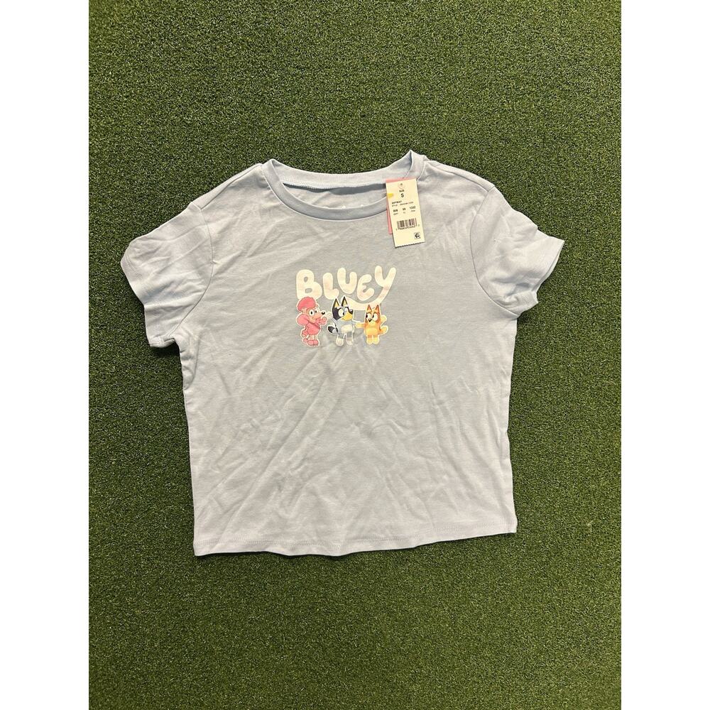 NWT !!!bluey light blue t-shirt size small girls